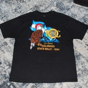 1994 Vintage Harley Davidson HOG Colorado State Rally Shirt